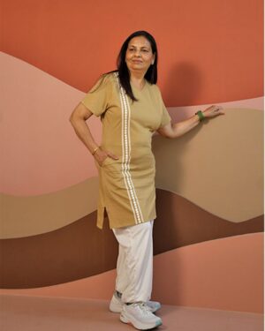 Lace Whisper T-shirt Patiala Set (Laced T-shirt Kurta and Patiala Set)